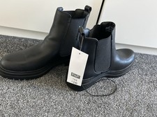 Tesco F&F Chunky Boots, Ladies Size Size 6, Black, BNWT! 