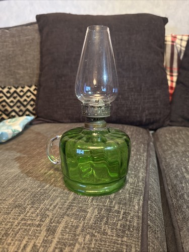 Antique vintage green glass - antique, &