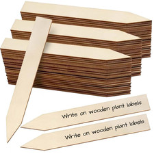 24 Wooden Plant Labels for
