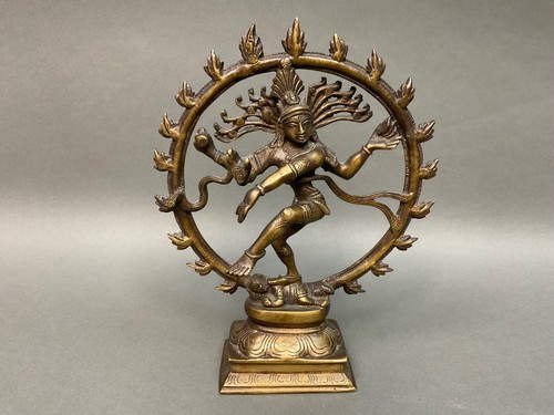 Antique bronze dancing - , shiva