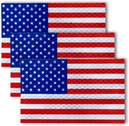 American flag decal 3pcs usa - american,