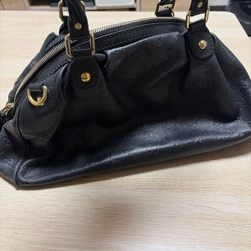 Gucci shima black - black, leather