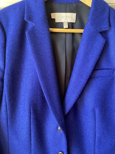 Hobbs blue 100 wool - 100%, blazer
