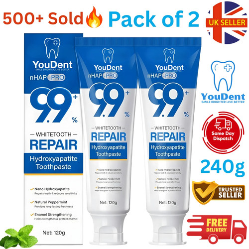 Hydroxyapatite toothpaste - 9.9%,