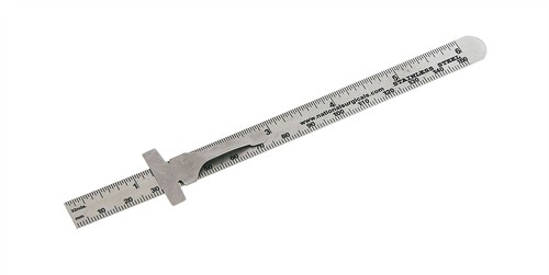Pocket ruler stainless - 6",