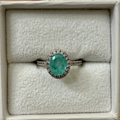 Ring bomb party oval green - ring,