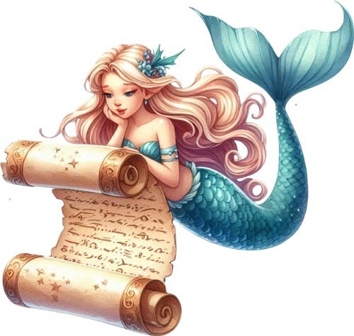 Colourful magical sea - sea, mermaid