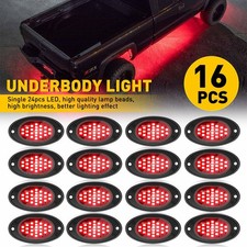 16x Red LED Rock Lights for