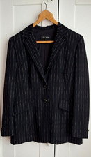 Escada Black Pinstriped Jacket
