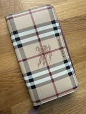 Burberry Check Zip Around