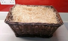 Hamper Basket Wicker Rattan Woven Shredded Wood Shaves for Foods Fireplace Logs