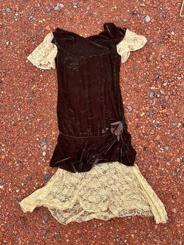 1920 silk velvet - silk, drop