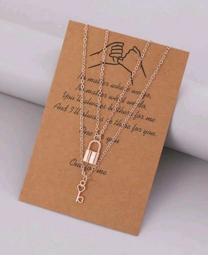 Lock key charm - lock, &