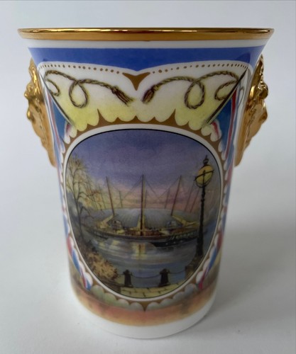 Millennium lion head beaker - lion,