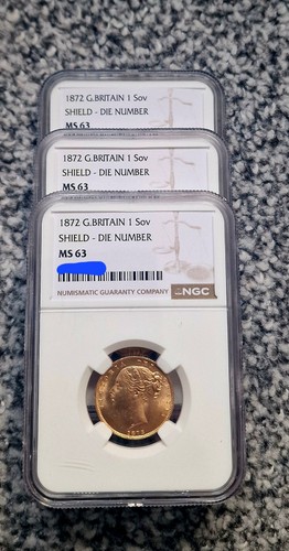 1872 gold full sovereign - gb,