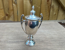 Small Antique Silver Lidded Trophy / Cup Birmingham 1934 William Neale 64 grams