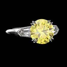 Yellow Diamond Ring 1.40 Ct