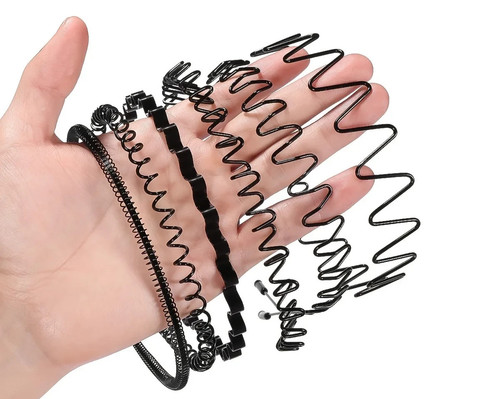 Metal sports hairband - 6x,