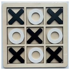 🌟 Wooden Noughts & Crosses