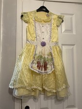 Girls Goldilocks Dress Costume Yellow Age 7-8years TU