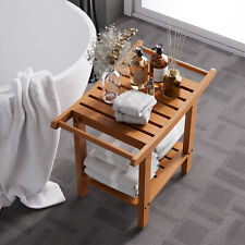 2 Tier Pine Wood Shower Bench