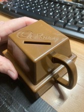 Vintage Cadbury Cadbury's Mug Cup  Chocolate Chunk Cube Square Money Box