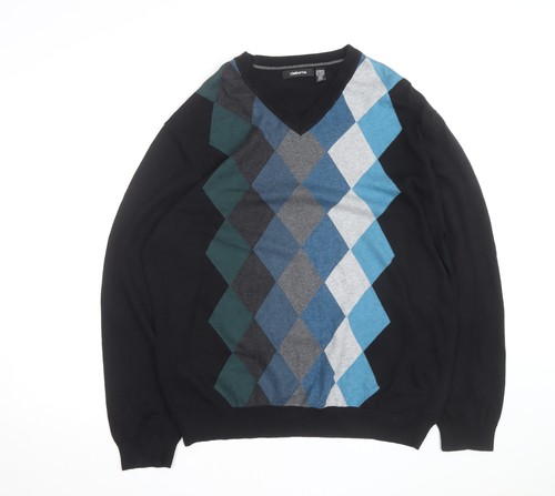 Claiborne men black argyle - black,