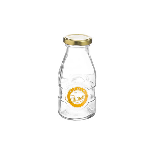 Glass milk bottle twist top - glass,
