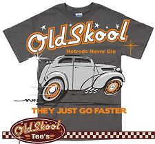 Classic Oldskool Hot Rod Retro Ford Pop Anglia Sit-up & Beg Custom T Shirt Size