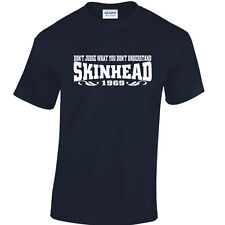 Skinhead T-Shirt Skin Head 1969 Ska Reggae 2-Tone Rudeboy Don't Judge T-Shirt