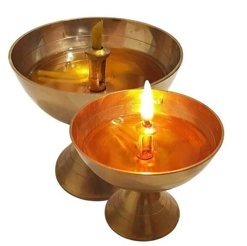 Brass puja aarti diya - brass,