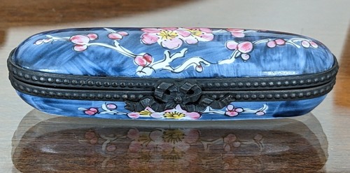 Antique limoges floral trinket - antique,