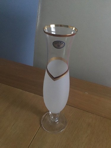 Vintage bohemian glass vase