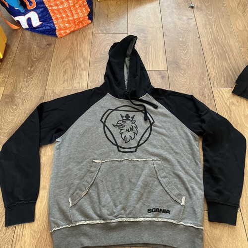 Scania grey black hoodie - scania,