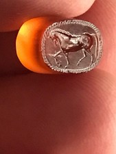 Grand Tour Intaglio Cameo Gem Engraved Greek Glass Seal Roman Prancing Horse