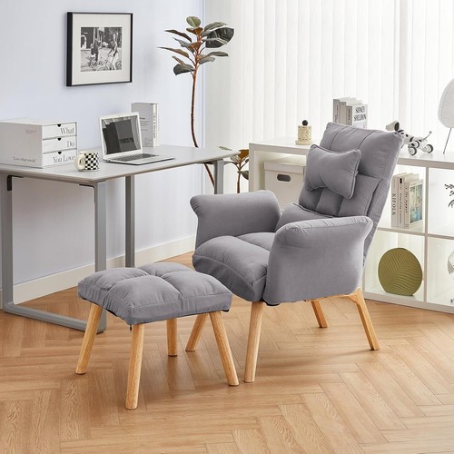 Lazy chair with footstool - lazy,