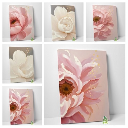 Pink peony flower - flower, art
