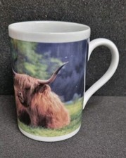 Highland Cow Mug Cattle Coffee Tea - With Label