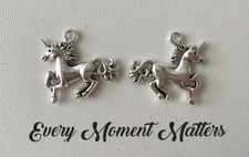 10 x Tibetan Silver UNICORN