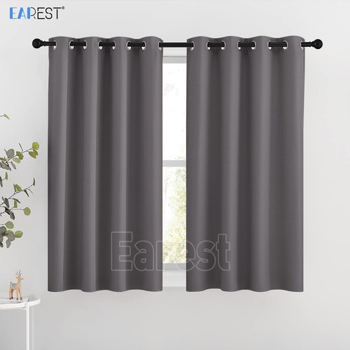2pcs blackout curtains eyelet - blackout,