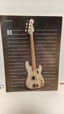 FENDER PRECISION BASS GUITAR  ENCORE PAGE DISPLAY  PRINT AD.- 11 X 8.5.  3