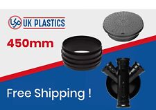 Underground Drainage Manhole Inspection Chamber Set 450mm with 110mm Outlets