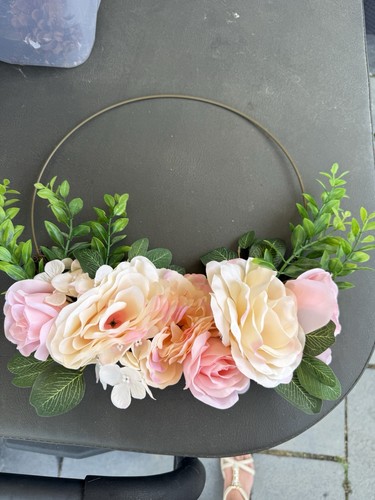 Artificial flowers door wreath - artificial,