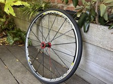 Mavic Ksyrium SL 700c Front Wheel Black & Red - Nearly New Tyres