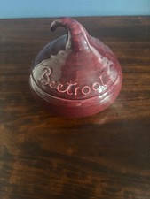 Vintage Lidded Beetroot Storage Pot 14cm Diameter 1970s great condition