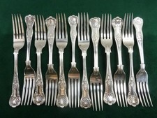 12  Vintage Dinner Table Forks