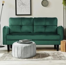 Modern Velvet 2 Seater Sofa