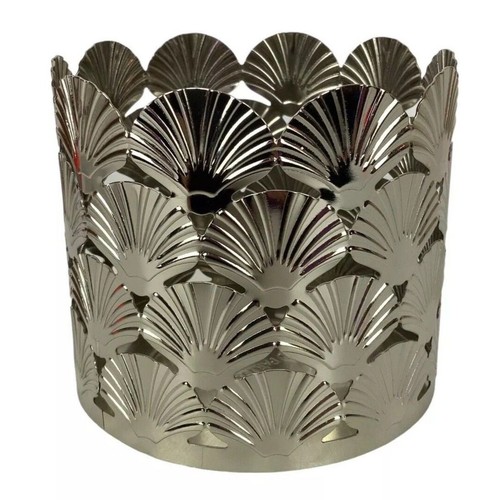 Partylite seashells metal jar - metal,
