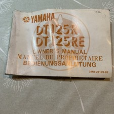 Yamaha DT125R DT125RE Owner’s Manual Part No. 3MB-28199-82