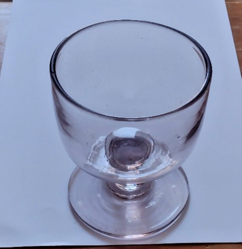 Old glass large rummer - old,